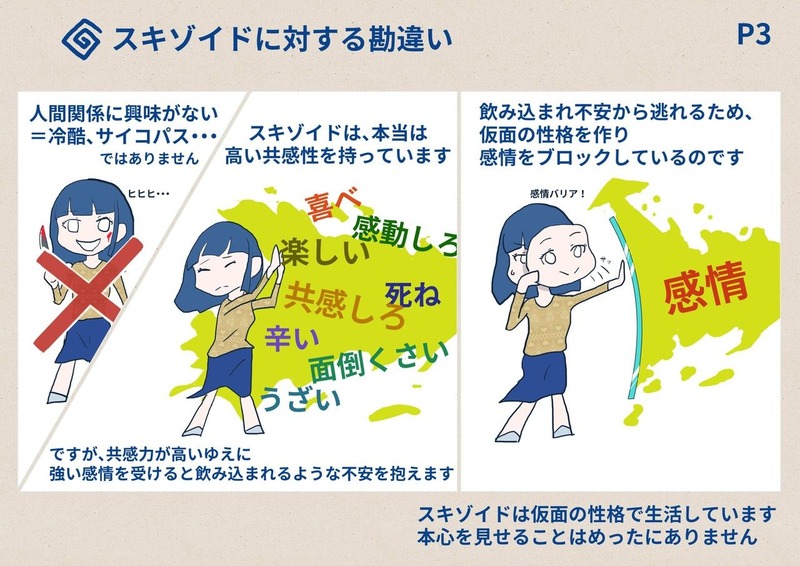 【画像】スキゾイドちゃんの特徴漫画画像 (1)