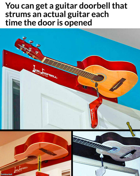 ギターの音が鳴るドアホンのアイデア