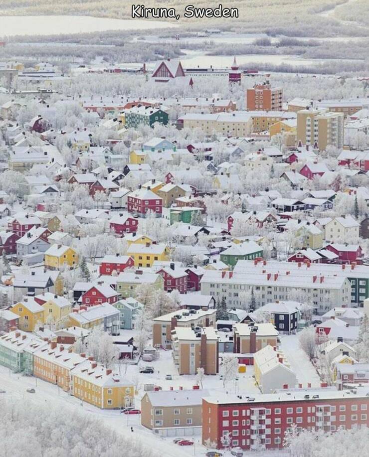 【画像】スウェーデンのキルナの冬景色