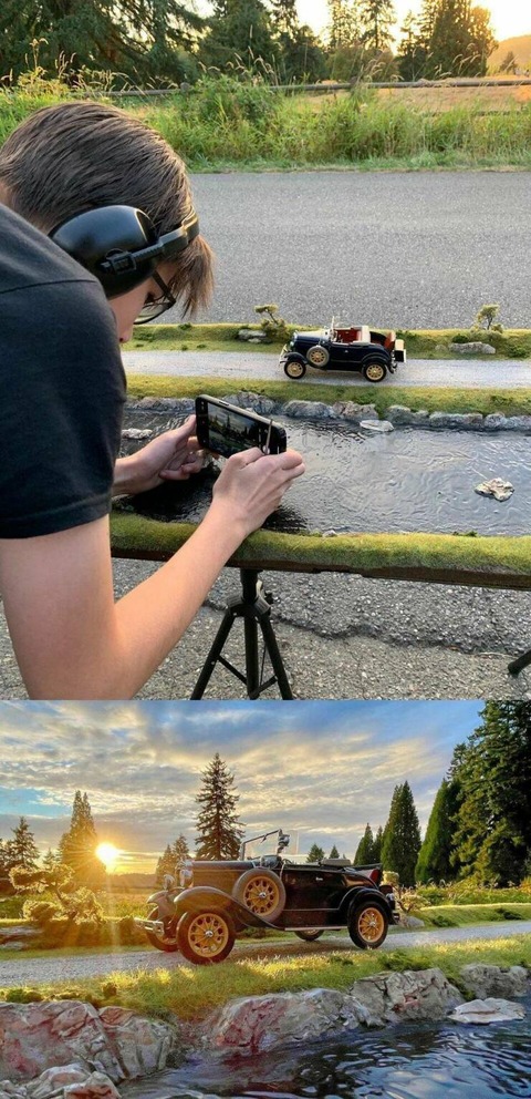 ミニチュアの撮影、成功例！！