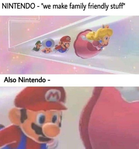 マリオの視線の先