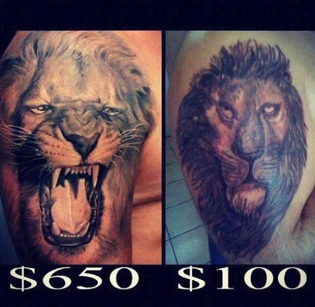 タトゥーは値段によって画力が変わる…！！