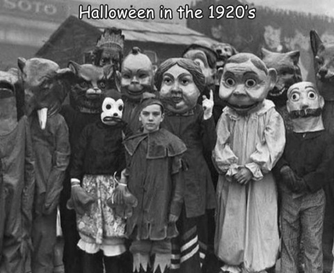 １９２０年代のハロウィンの仮装が本当に怖いｗ