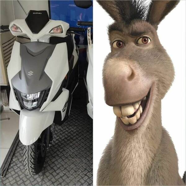 ロバの顔みたいなバイクが見つかる…w。 ロバの顔みたいなバイクが見つかる…w。