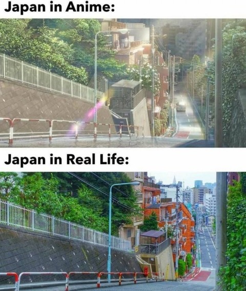 日本のアニメと日本の風景