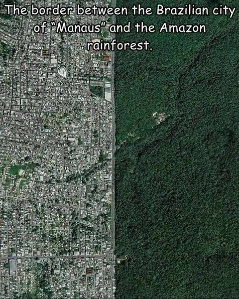アマゾンのジャングルに接したブラジルの町の空撮が凄いｗ！！