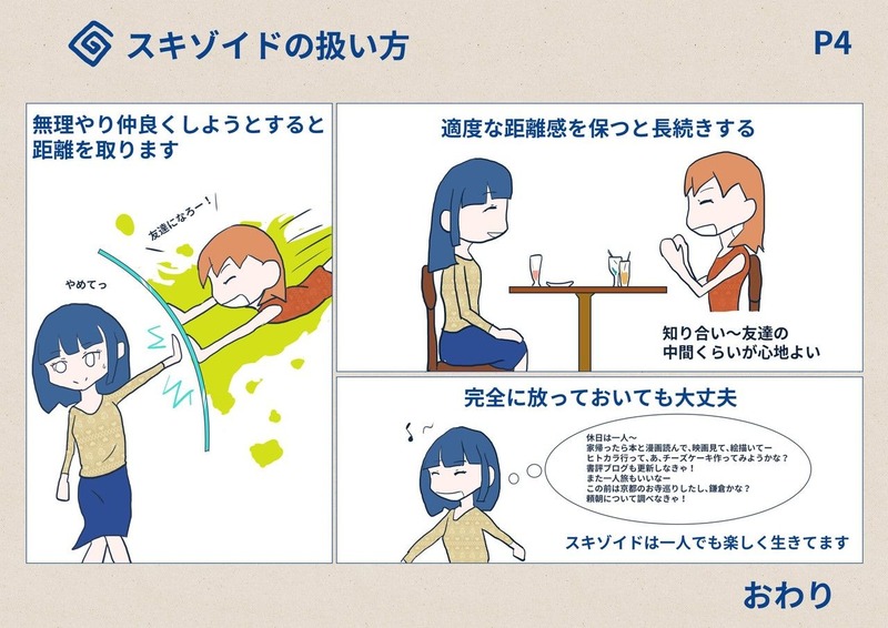 【画像】スキゾイドちゃんの特徴漫画画像 (2)