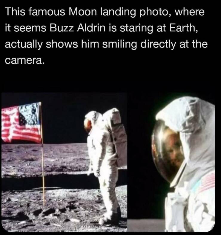 【画像】オルドリン宇宙飛行士は実はこっちを見ていたｗ！！