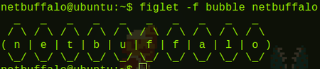 figlet design bubble