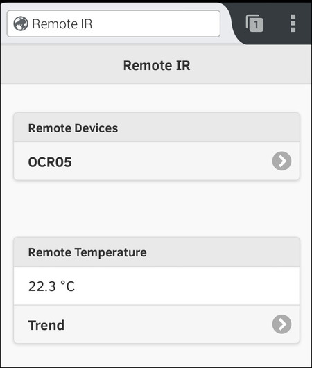 Remote IR top page