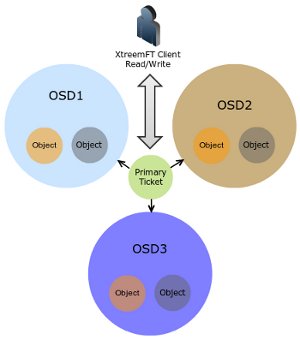 xtreemfs primary and backup osd