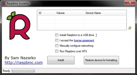 Raspbmc Installer