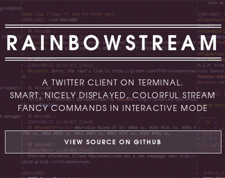 rainbowstream twitter client