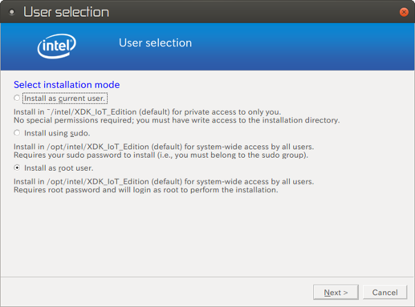 XDK IoT Edition installer