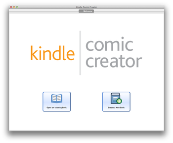 kindle comic creater top menu