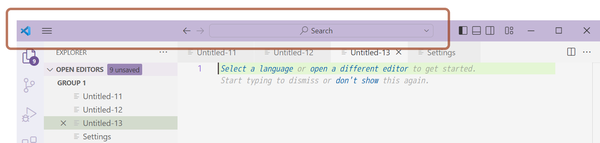 vscode-command-center