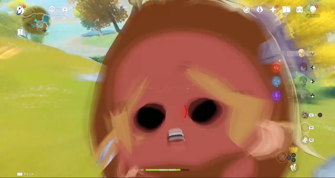 閲覧注意 原神の一瞬怖い顔が映るやつやめて欲しい ねとめもー