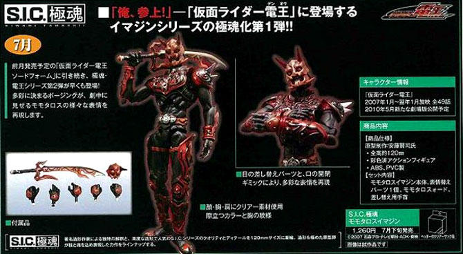S.I.C.極魂 モモタロスイマジン＆未契約改造 : ライダー戦闘数値比較改