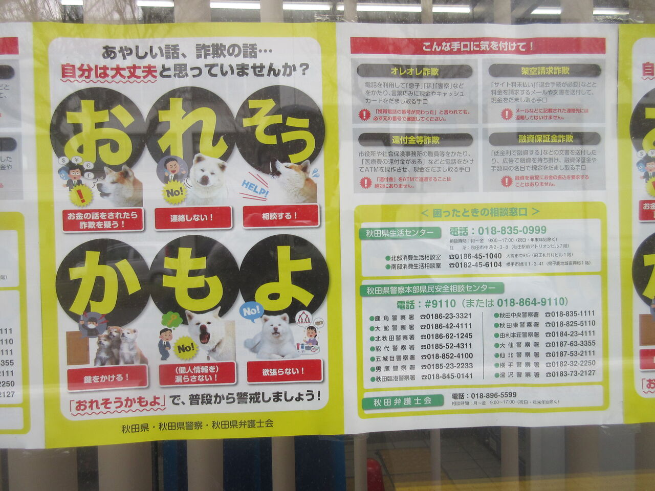 郵便局のポスター 新 風の松原を歩く