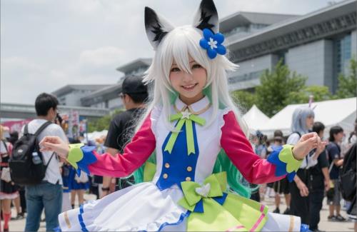 【画像】最新のAIはイラストを実写化してコスプレ撮影までできるのか・・・