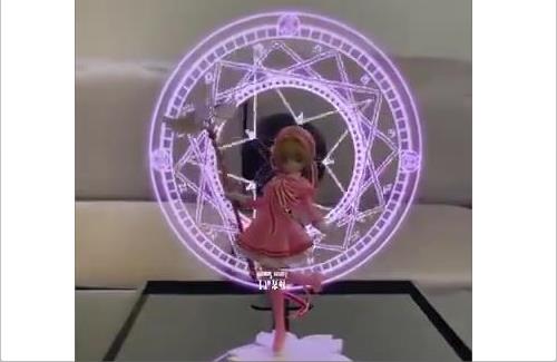 【動画】3Dホログラムファンを使った「カードキャプターさくら」のエフェクトかっけえ・・・