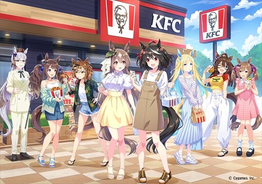 『ケンタッキー』が「ウマ娘」や「原神」とコラボした結果・・・『KFCアプリ』のDL数がとんでもないことにｗｗｗｗｗｗ