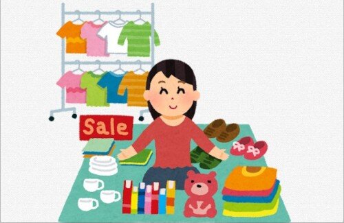 【画像】リアルのフリーマーケットはなんでも売ってるなぁ