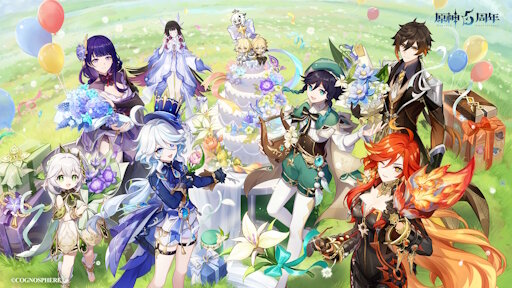 【祝】原神が5周年を迎える