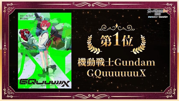 『ネット流行語100』年間大賞は「機動戦士Gundam GQuuuuuuX（ジークアクス）」