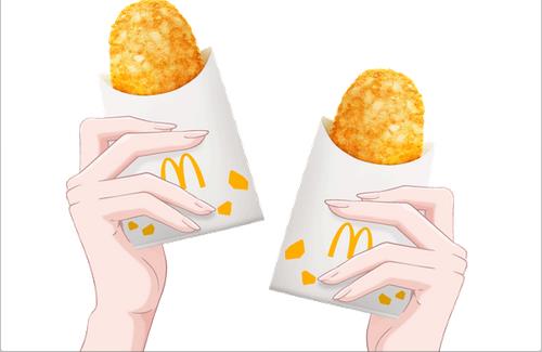 マクドナルドさん、朝活配信しているVTuberに「ハッシュポテト」の素材を提供ｗｗｗｗｗｗｗ
