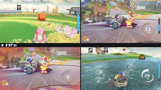 【朗報】「カービィのエアライダー」はスイッチ2の本体1台で、4人まで画面分割可