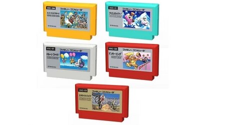 ゲーセンの景品で『ファミコンカセット名刺ケース』が登場！『マリオ』『『アイスクライマー』など5種