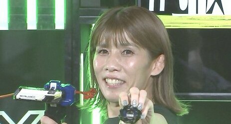 ベイブレードのイベントに参加した吉田沙保里さん「ベイブレード界の霊長類最強を目指そうかな」