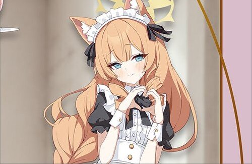 【ブルアカ】海外のグッズイラストが可愛すぎる・・・メイドマリーたまらん