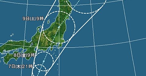 『台風13号』さん関東直撃、強さはそこまでの模様