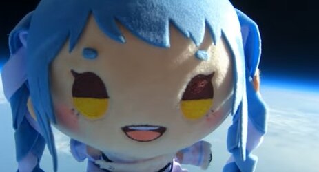 “兎田ぺこら”のぬいぐるみを宇宙に上げたガチ勢現るｗｗｗｗ