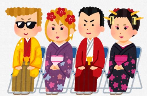北九州では成人式にド派手な格好で来る人は尊敬される模様・・・