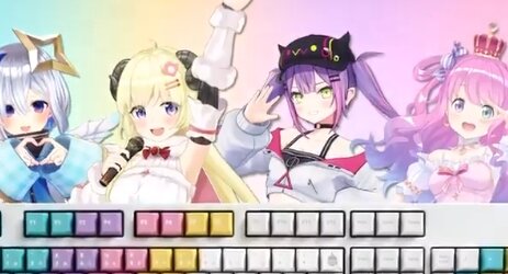 ホロライブ4期生のキーキャップが海外向けで登場！日本は2月から
