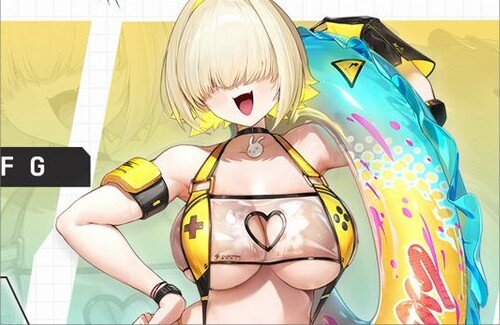 【画像】勝利の女神：NIKKEの「水着エレグ」で腹肉推しｗｗｗｗｗｗｗｗｗ