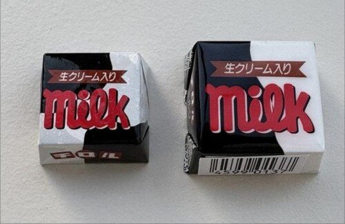 チロルチョコ公式『小さくなったとのご意見を見かけるのですが、ずっとサイズ変わってません！』