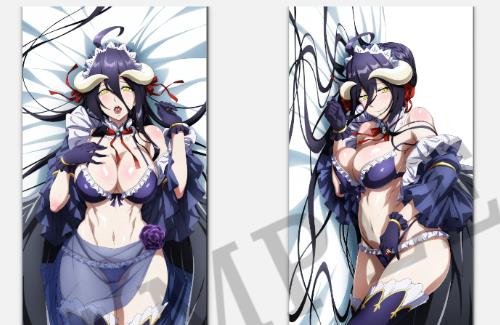 【オバロ】アルベド、シャルティアのえちち抱き枕カバー発売決定！！