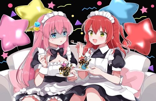 【画像】『きんいろモザイク』作者の「ぼっち・ざ・ろっく！」応援イラストが公開！ぼ喜多てぇてぇ