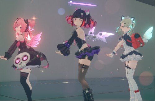 【ゼンゼロ】妄想エンジェルの待機モーション、ついに3人揃う