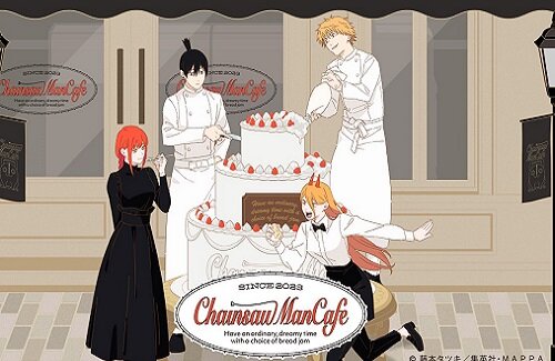『チェンソーマンカフェ』が2月2日より東京、大阪、名古屋にて開催決定！