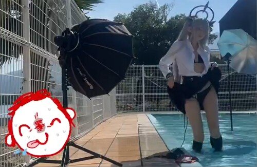 【動画】水着コスプレの撮影風景、エッッッ！！！！