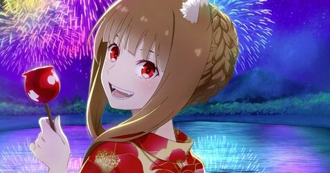 可愛い！！『狼と香辛料』ホロの描きおろし浴衣姿が公開！毎月更新してくれるぞおおおお