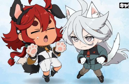 「機動戦士ガンダム 水星の魔女 キャラポップストア」、スレッタとミオリネのけもみみイラスト可愛い…