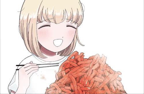 「ドカ食いダイスキ！もちづきさん」3巻のカバーイラスト公開！！さすがに盛りすぎだろｗｗｗｗｗｗｗｗｗｗｗｗｗｗ