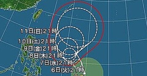 【悲報】台風3号『グチョル』が発生、進路がよくねえええええ！