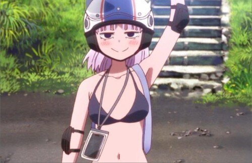 アニメ『これ描いて死ね』、水着バイク・・・これはよいものだ